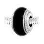SC CRYSTAL Charm perle noir acier par SC Crystal