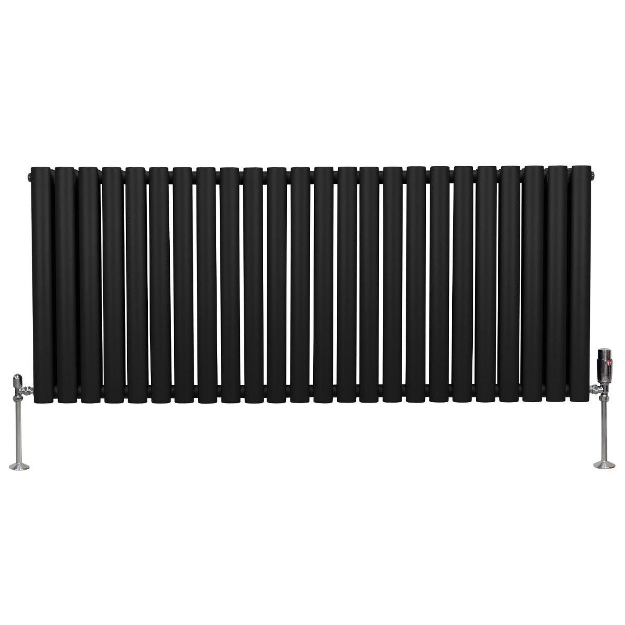 Voir la diapositive 2 : MONSTERSHOP Radiateur à colonnes ovales & robinet, 2 panneaux - 600 x 1440 mm