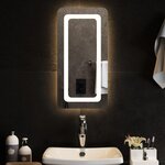 VIDAXL Miroir de salle de bain a LED 30x60 cm