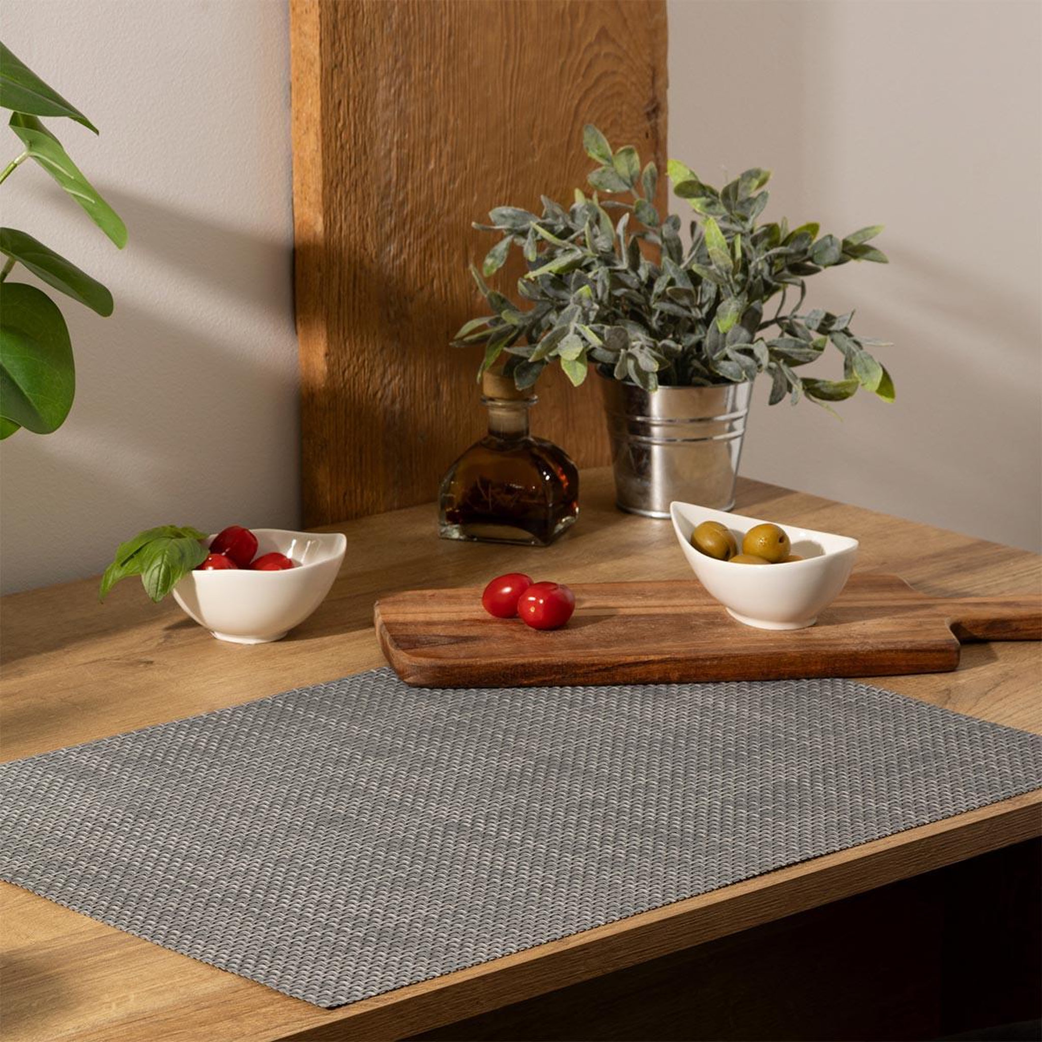 Voir la diapositive 3 : SECRET DE GOURMET Set de table  maoli  35x50cm gris