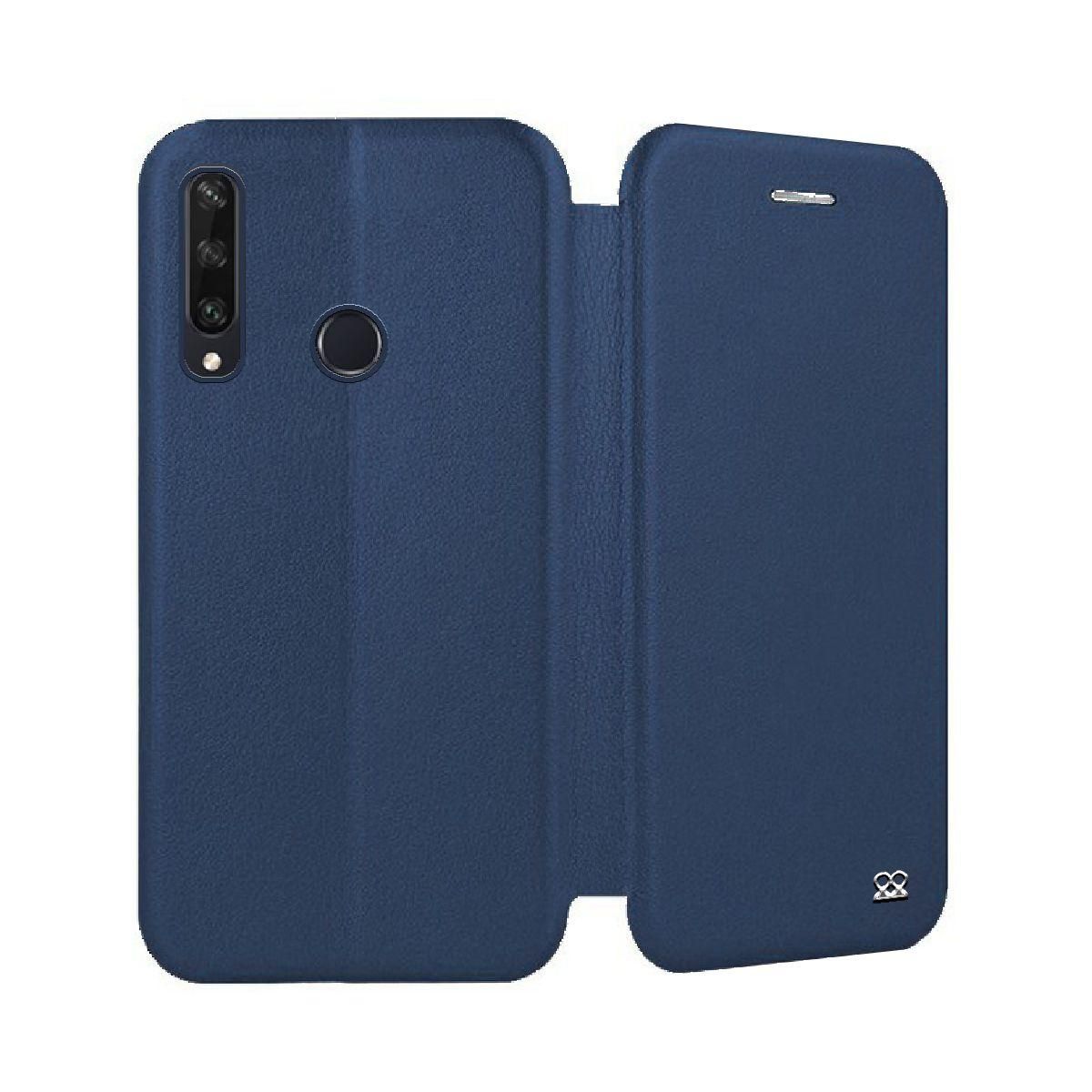 IBROZ Etui Huawei Y6P 2020 Cuir bleu