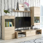 Paris Prix Ensemble Meuble TV Design  Rico  180cm Naturel