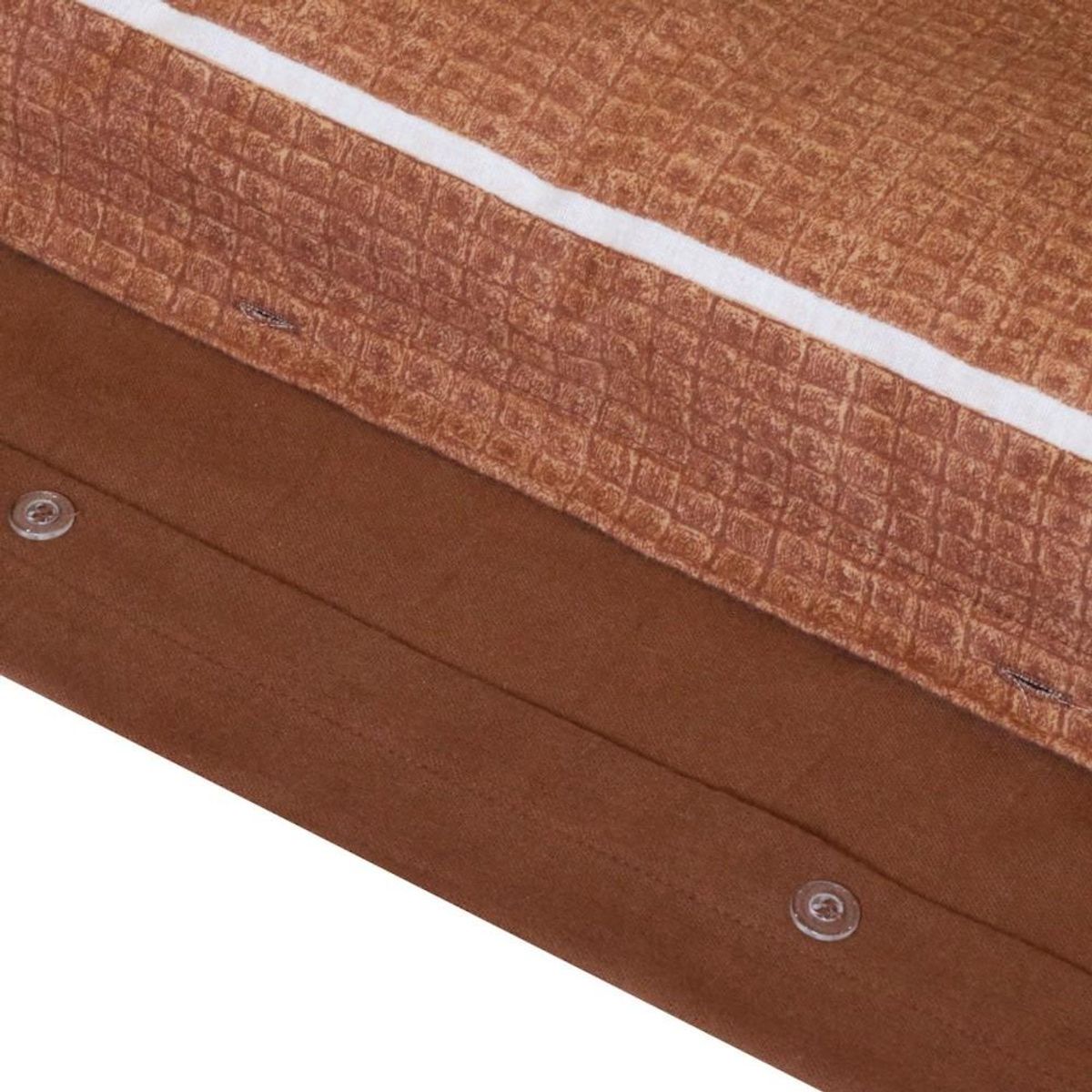 Dourev Housse de couette 240x220 + 2 taies flanelle 100% coton