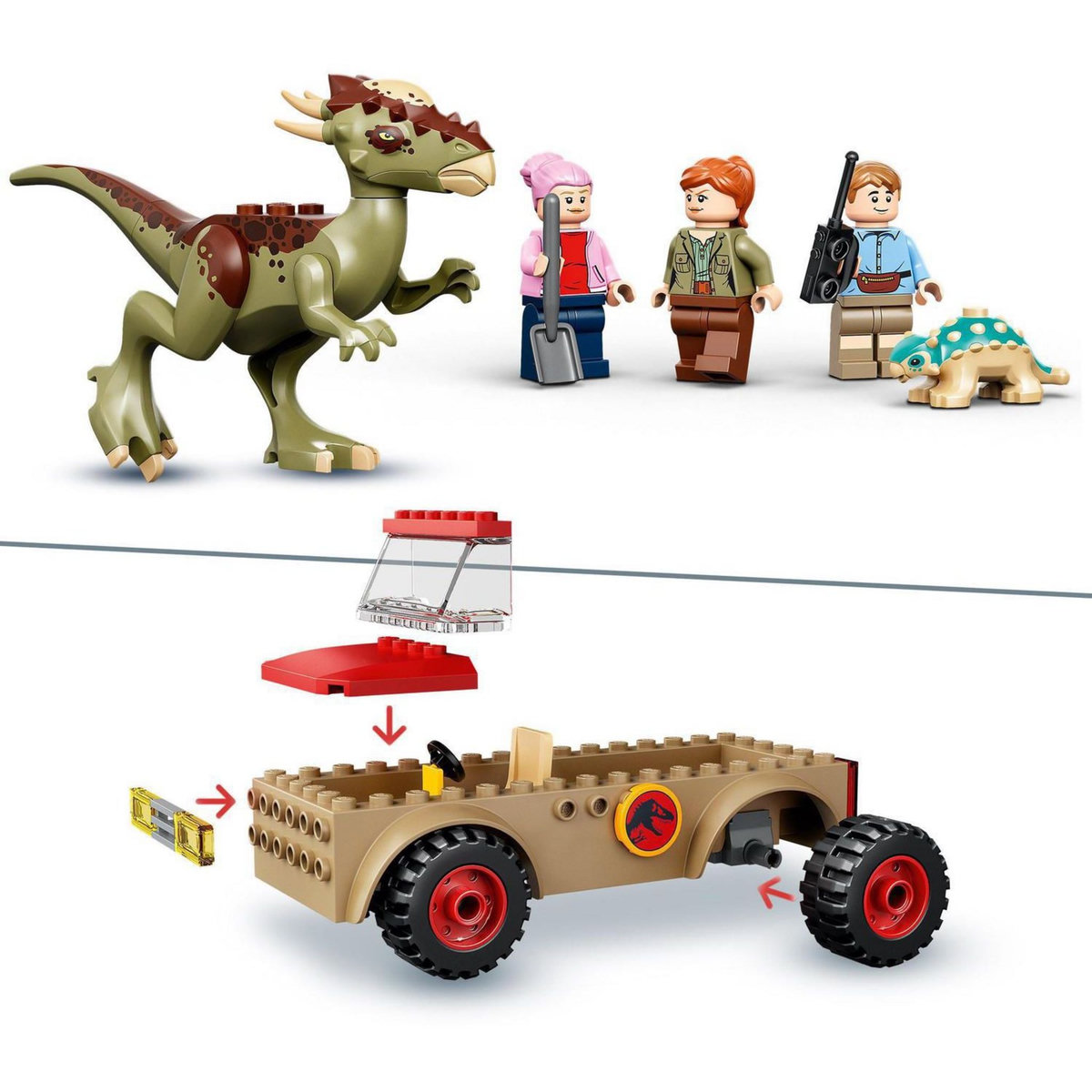 LEGO Jurassic World 76939 L'Évasion du Stygimoloch, Jouet Dinosaure, pour Enfants Dès 4 Ans