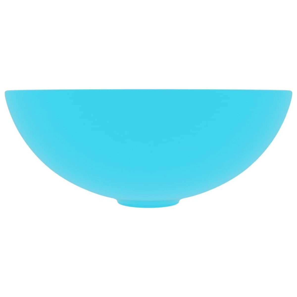 VIDAXL Lavabo de salle de bain Ceramique Vert Rond