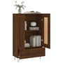 Voir la diapositive 4 : VIDAXL Buffet haut chene marron 69,5x31x115 cm bois d'ingenierie