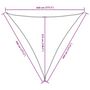 Voir la diapositive 6 : VIDAXL Voile de parasol tissu oxford triangulaire 4,5x4,5x4,5 m creme