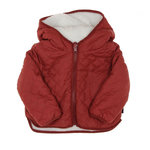 ELLE EST OU LA MER Manteau réversible /Sherpa Fille EOM Xoucil. Coloris disponibles : Rouge