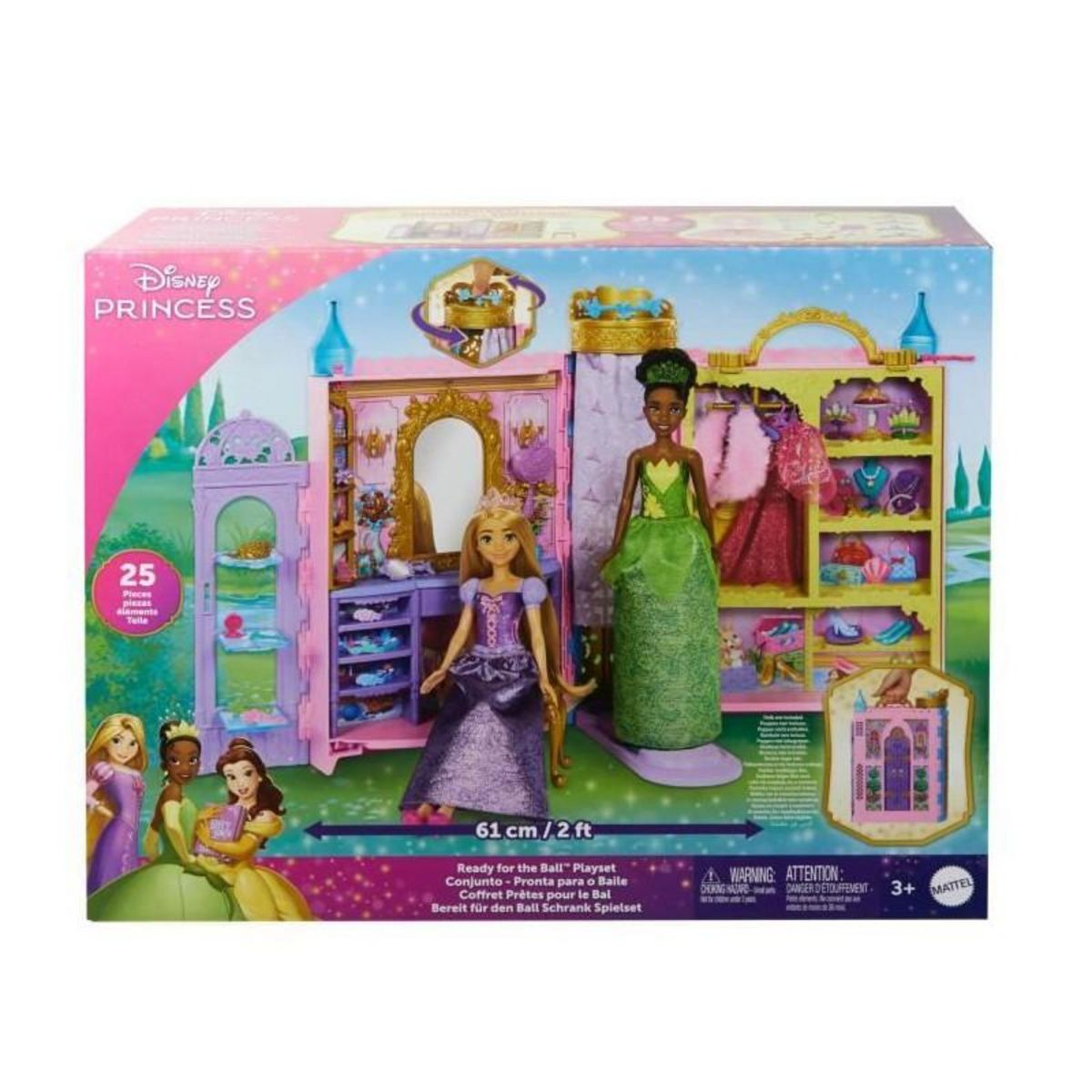DISNEY PRINCESS Princesses Disney-Pretes pour le bal-Coffret dressing HXC20