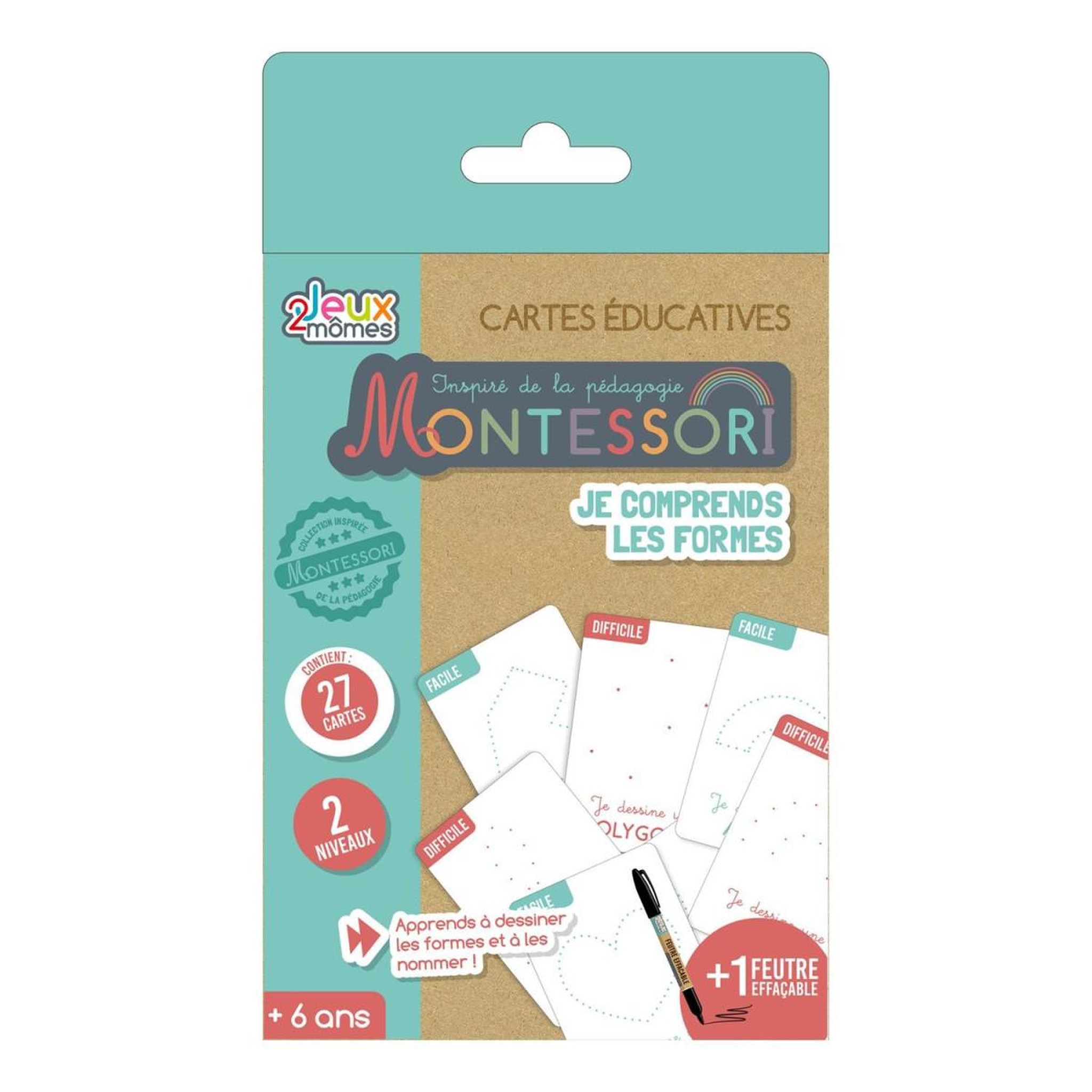 Jeux 2 momes Jeu éducatif  je comprends les formes  16cm multicolore