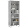 Voir la diapositive 3 : VIDAXL Buffet gris beton 69,5x32,5x180 cm bois d'ingenierie