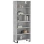 Voir la diapositive 3 : VIDAXL Buffet gris beton 69,5x32,5x180 cm bois d'ingenierie
