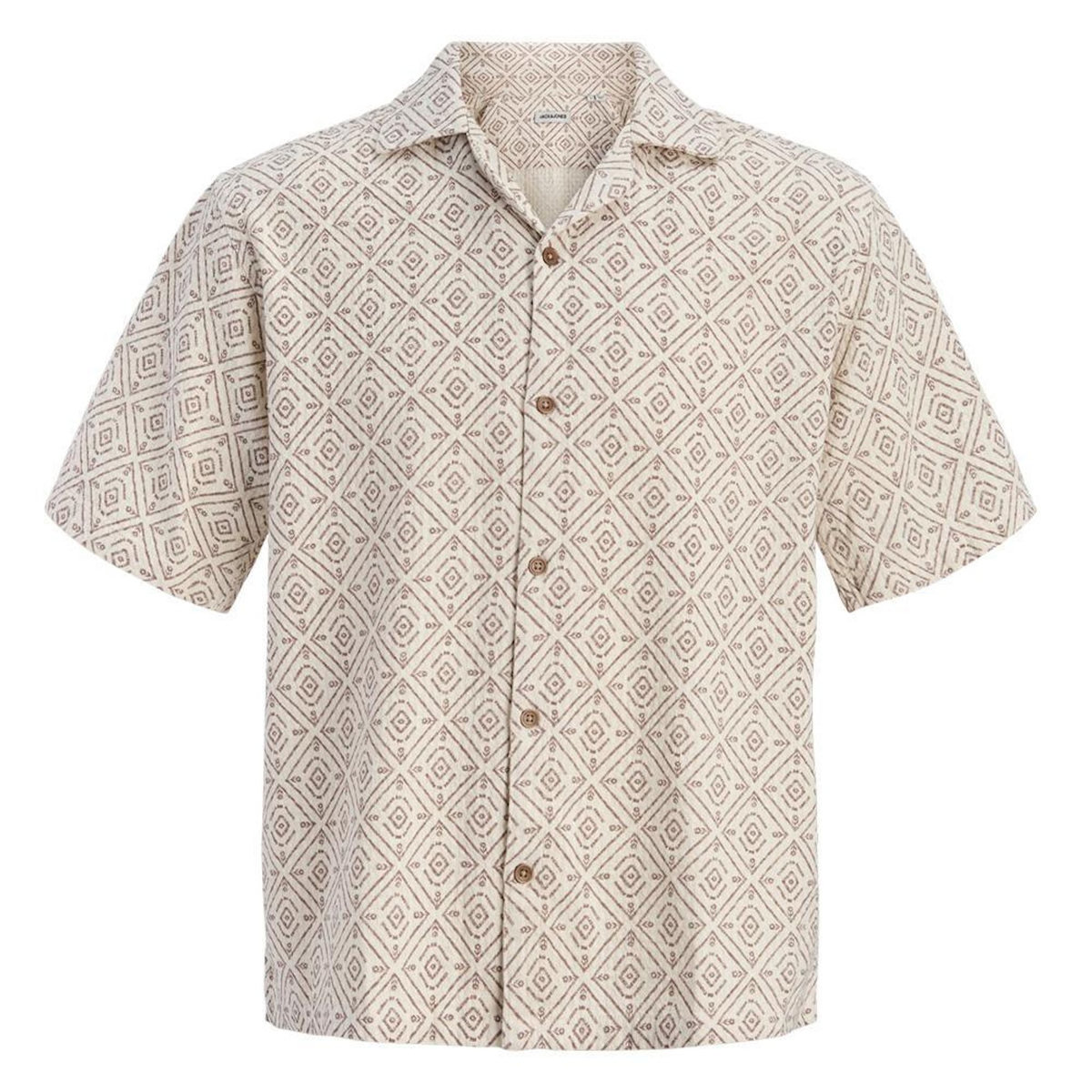 Jack & Jones Chemise Beige/Marron Homme Jack & Jones Vincent
