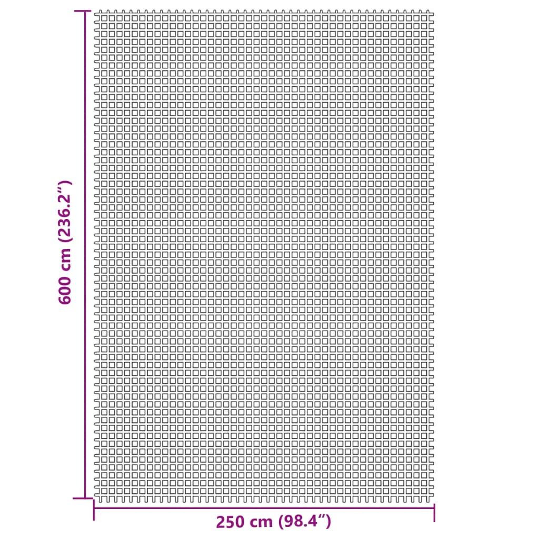 Voir la diapositive 6 : VIDAXL Tapis de tente creme 6x2,5 m