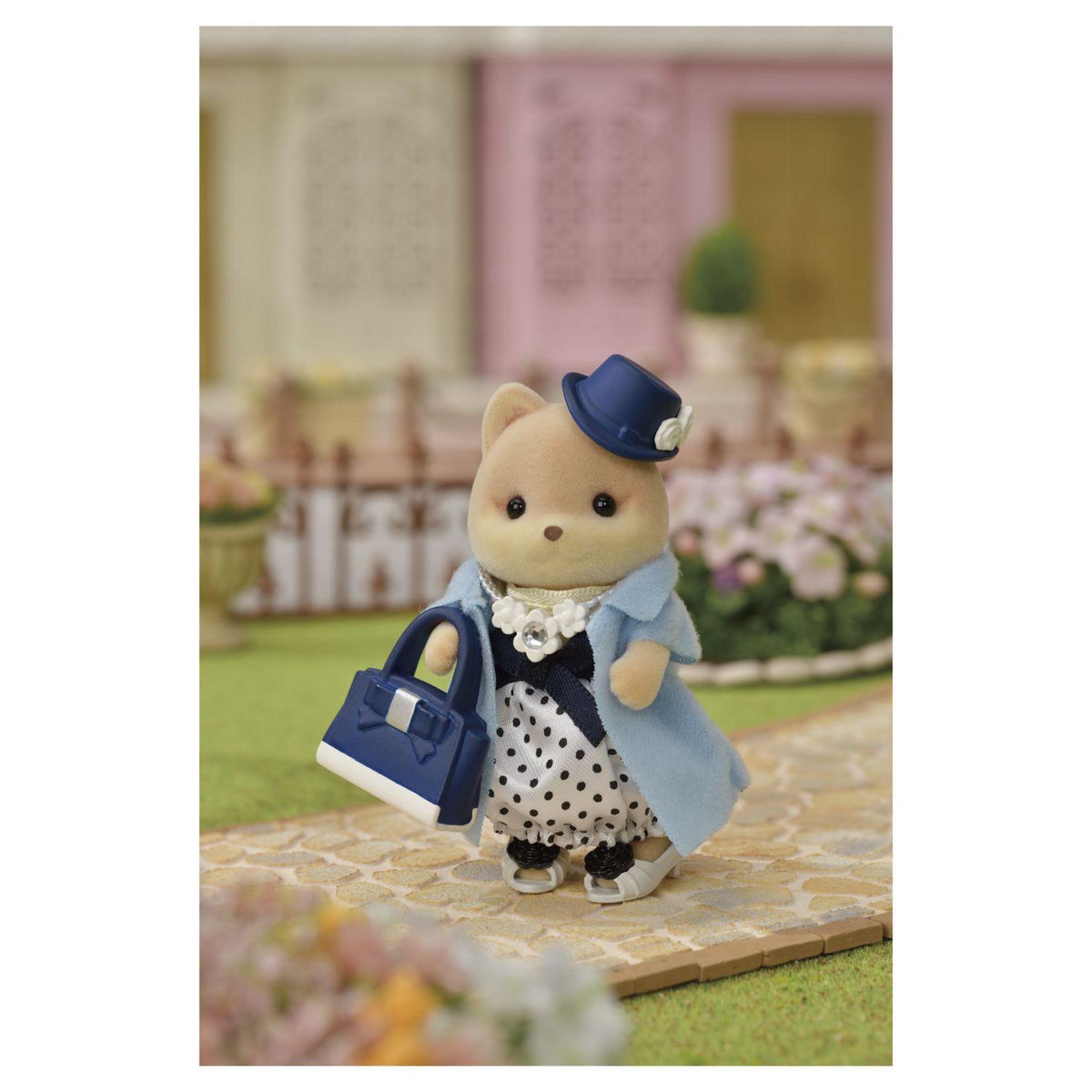 Sylvanian families 5541 - Sylvanian Families - Valisette de mode et grande soeur chien caramel