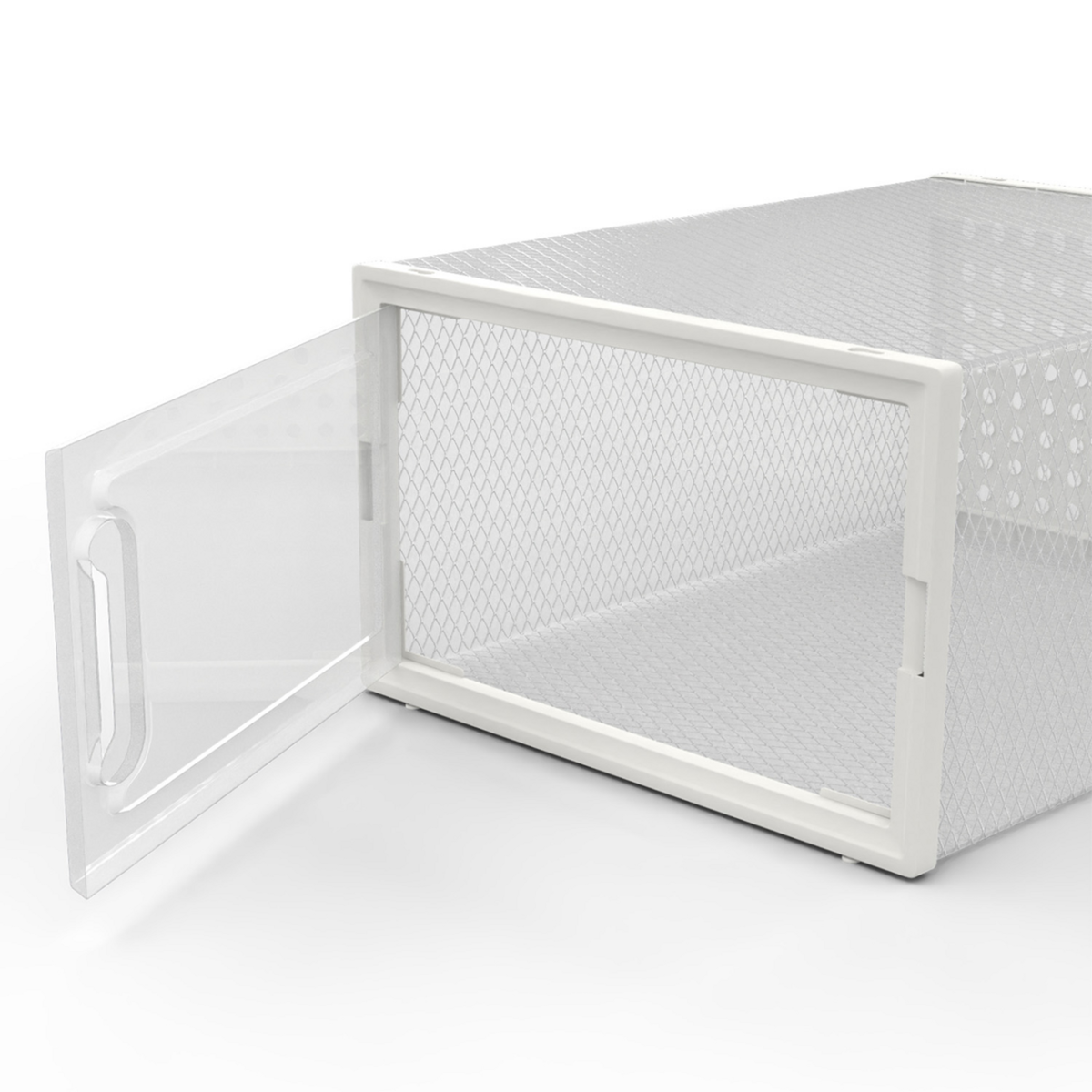 ID MARKET Lot de 12 boites organisateurs à chaussures modulables et empilables transparentes