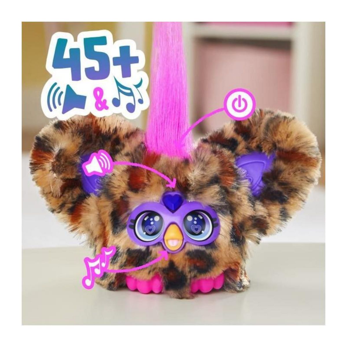 HASBRO Peluche interactive Hasbro Furby Furblets Chee-Chee marron
