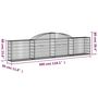 Voir la diapositive 6 : VIDAXL Paniers a gabions arques 2 pcs 300x30x60/80 cm Fer galvanise