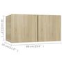 Voir la diapositive 6 : VIDAXL Ensemble de meubles TV 10 pcs Chene sonoma Bois d'ingenierie