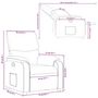 Voir la diapositive 6 : VIDAXL Fauteuil inclinable Vert fonce Tissu
