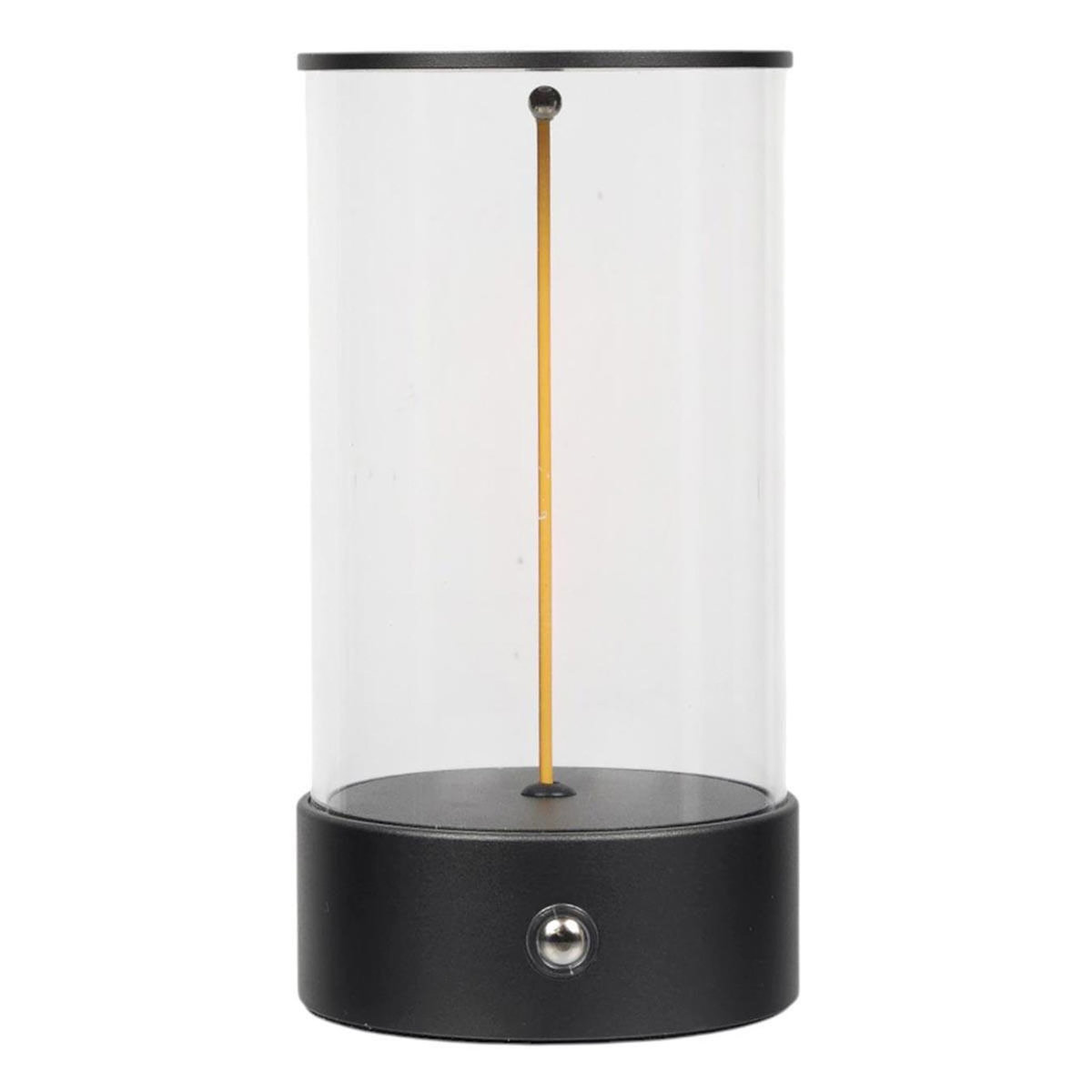Paris Prix Lampe à Poser Tactile  Cylindre  15cm Noir