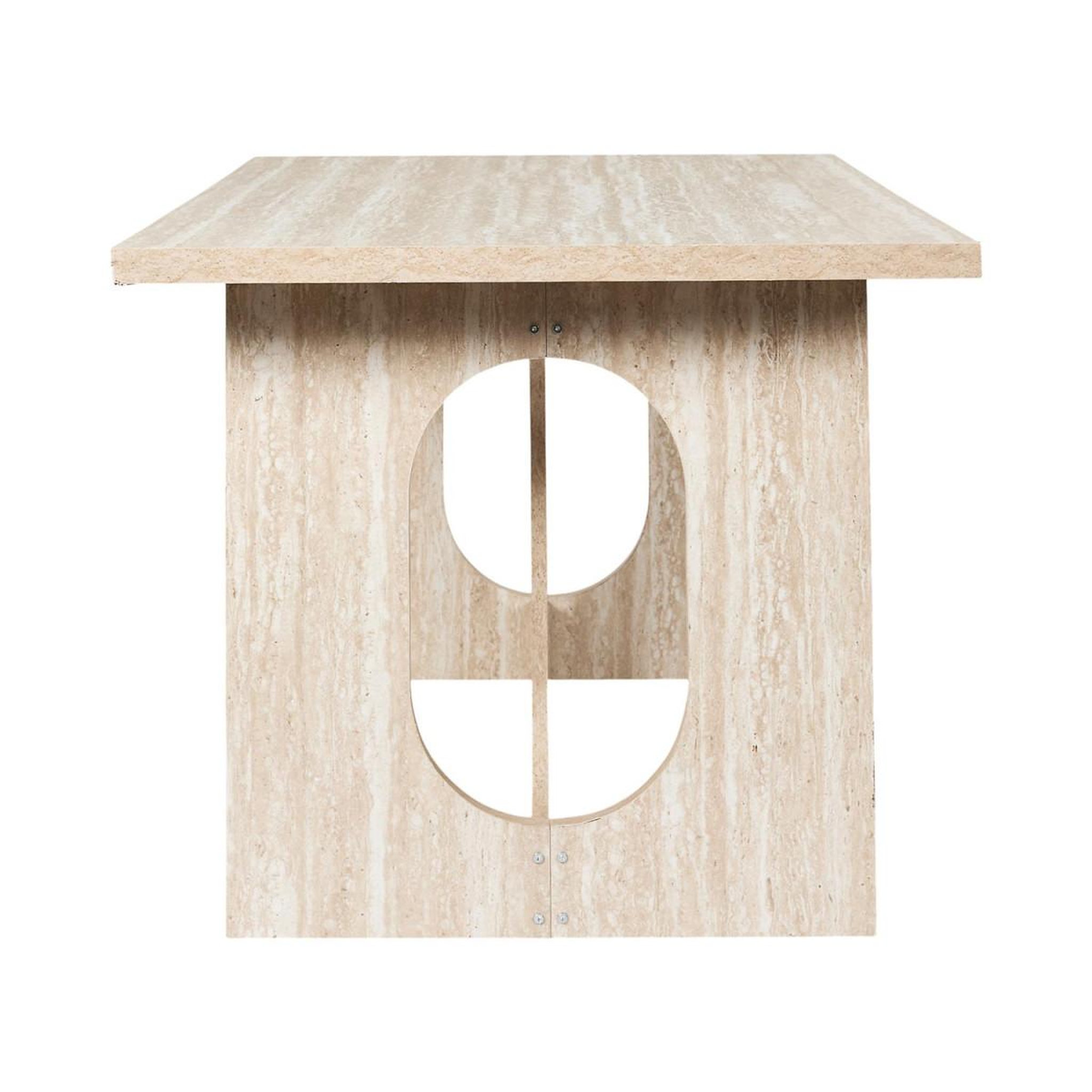 Voir la diapositive 3 : The Home Deco Factory Table à manger design  pietra  160cm beige