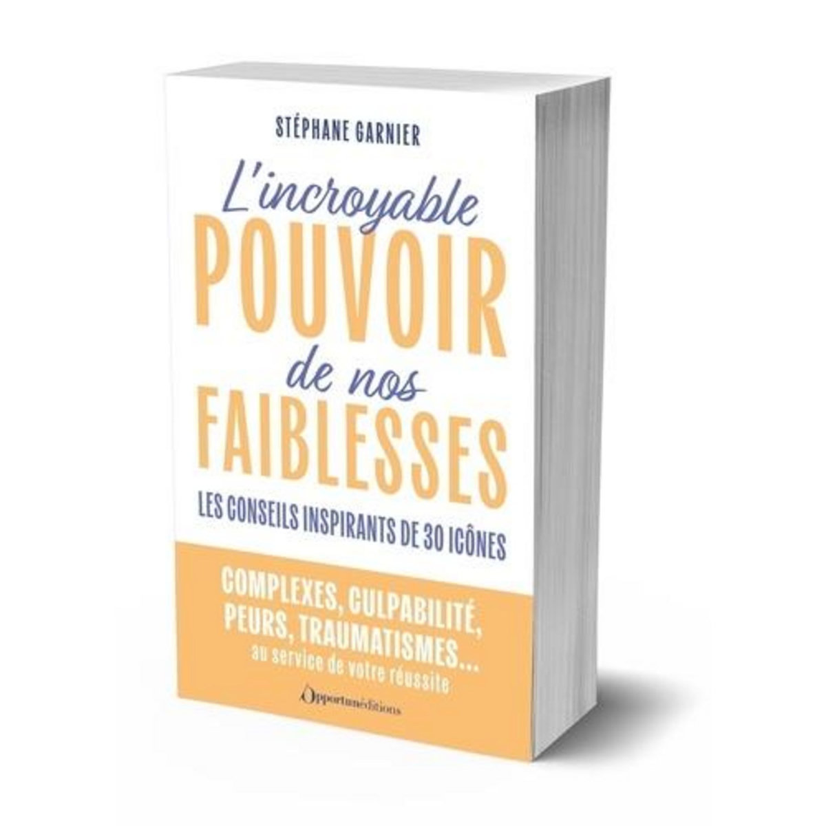 L'INCROYABLE POUVOIR DE NOS FAIBLESSES ! LES CONSEILS INSPIRANTS DE 30 ICONES !, Garnier Stéphane