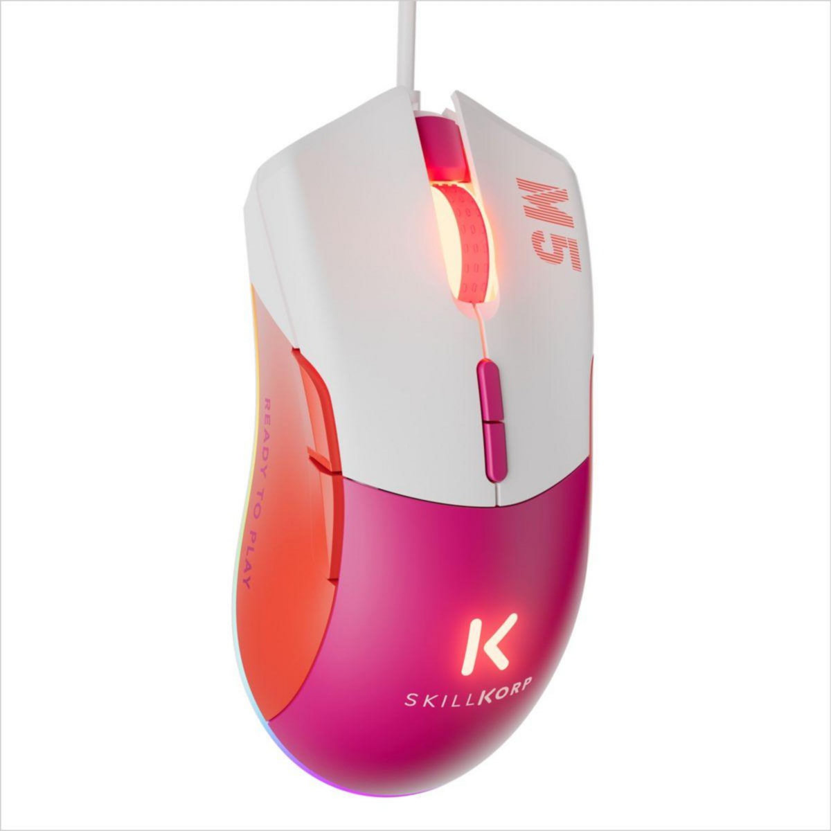 SKILLKORP Souris Gamer Filaire M5 ECO MAGENTA Access