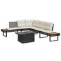 Voir la diapositive 1 : VIDAXL Salon de jardin avec coussins 2pcs noir resine tressee et verre