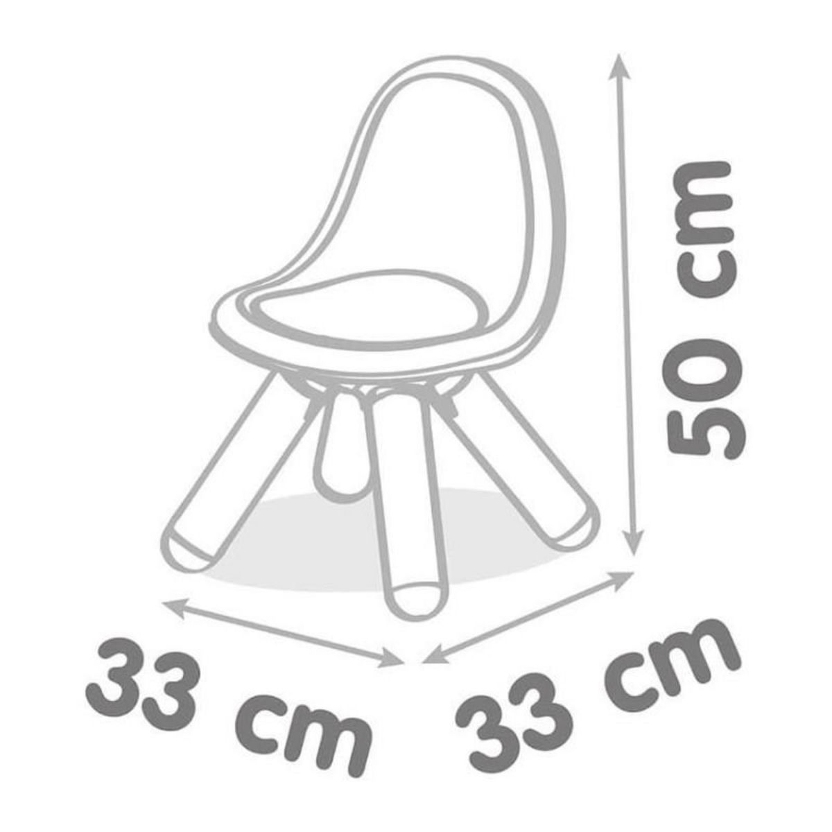 SMOBY Smoby - Chaise enfant Bleue- Extérieur et Intérieur - H27cm - Fabrication française