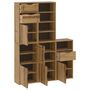 Voir la diapositive 5 : VIDAXL Armoires laterales 5 pcs ODDA 40x24x79 cm bois massif pin