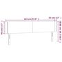 Voir la diapositive 6 : VIDAXL Tete de lit a LED Bleu 163x16x78/88 cm Tissu