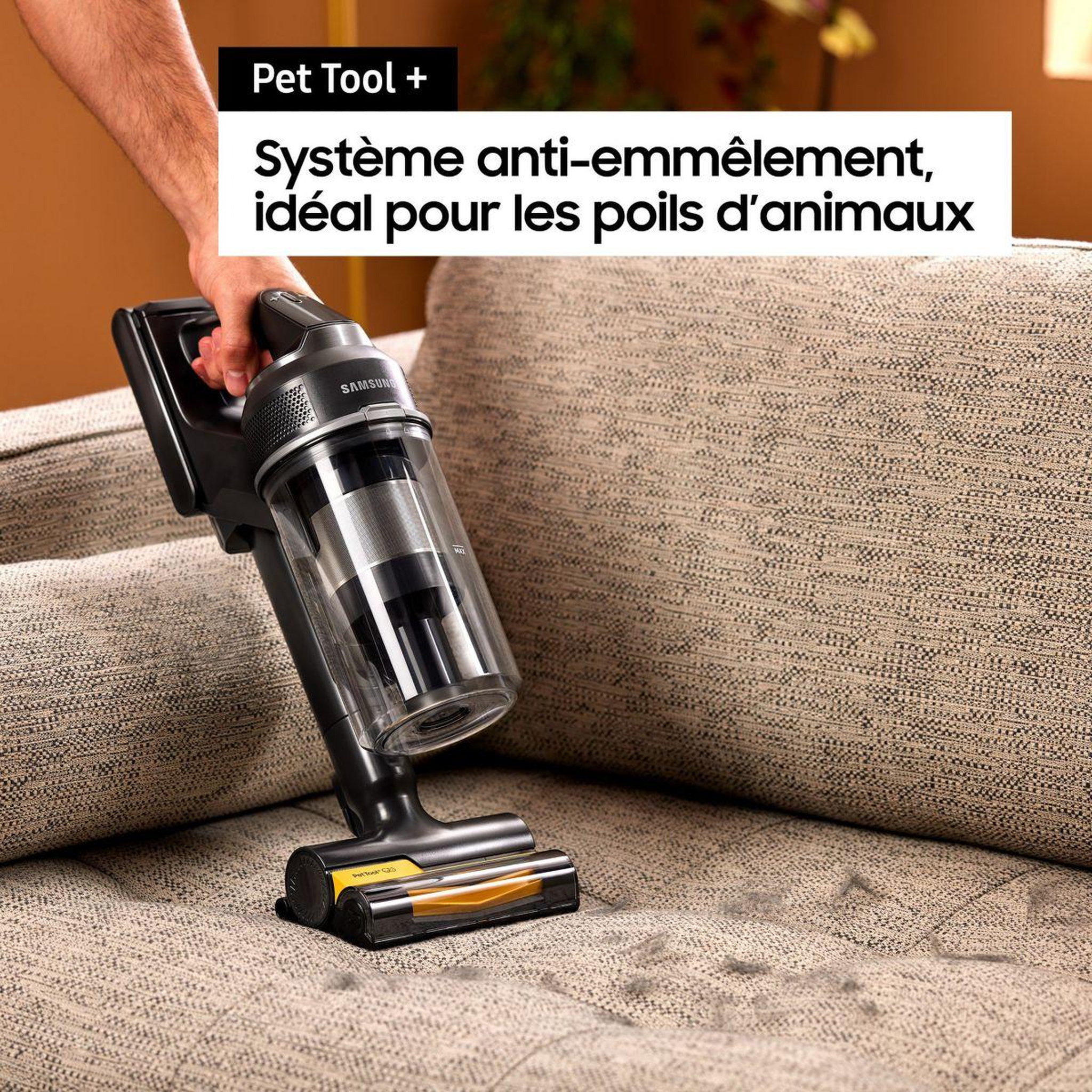 Voir la diapositive 2 : Samsung Brosse mini motorisée pet tool+ poils animaux aspirateur jet