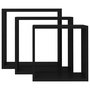 Voir la diapositive 4 : VIDAXL Etageres murales sous forme de cube 3 pcs Noir MDF