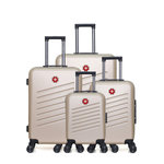 SWISS KOPPER SWISS KOPPER  -  Lot de 4  -  Valise grand format, valise weekend, valise cabine, valise cabine XXS ZURICH. Coloris disponibles : Beige, Vert