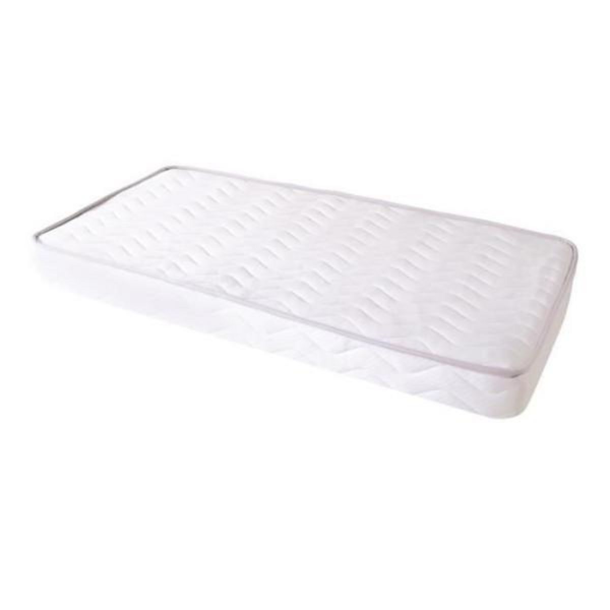 TINEO Matelas Climatisé TINEO 60x120x10cm - Matelas Bébé - Climatisé - 1 Face Été - 1 Face Hiver - Sans Traitement - Fabriqué E