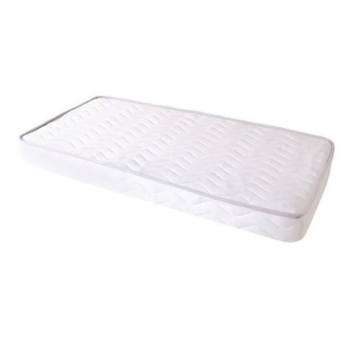 TINEO Matelas Climatisé TINEO 60x120x10cm - Matelas Bébé - Climatisé - 1 Face Été - 1 Face Hiver - Sans Traitement - Fabriqué E