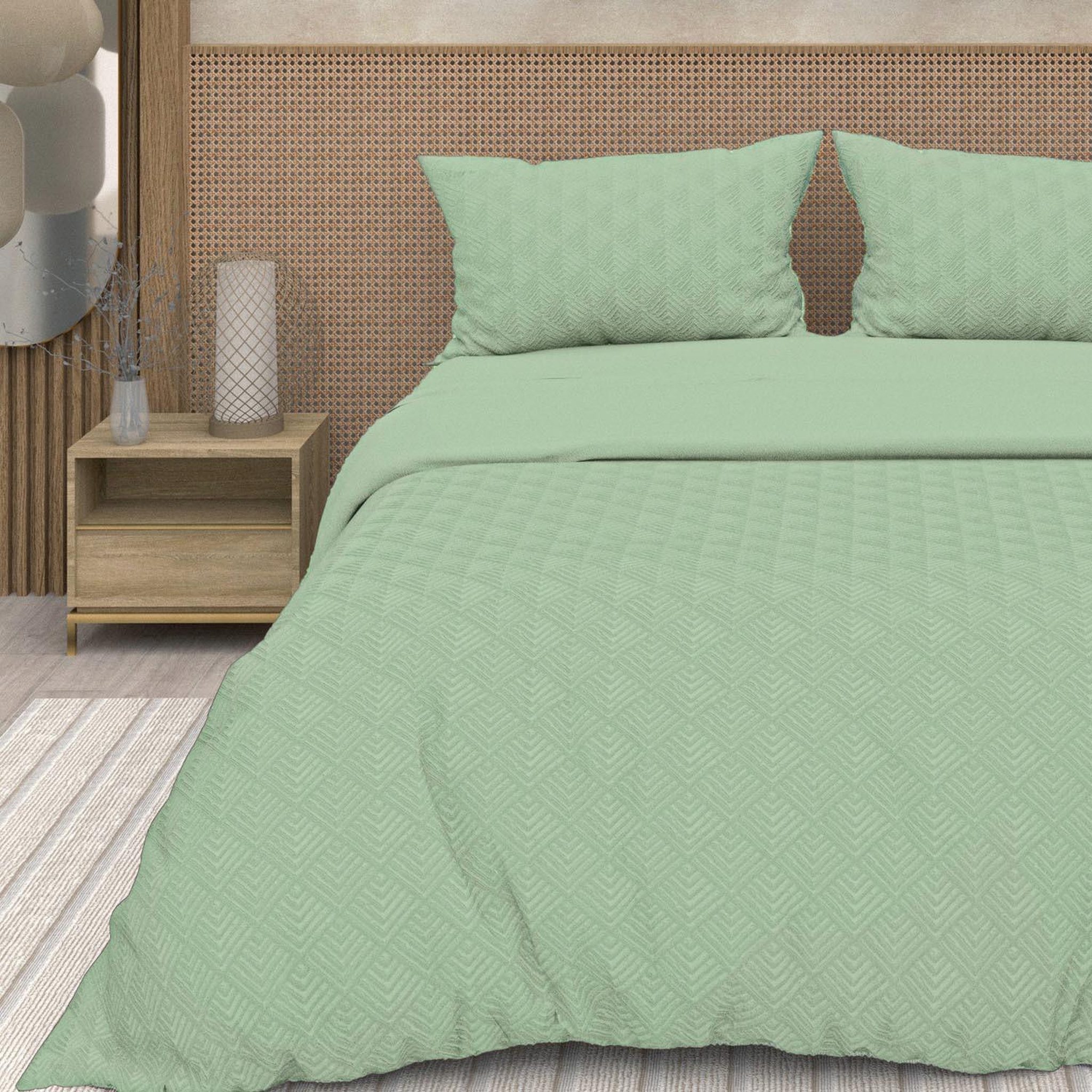 Voir la diapositive 1 : SOLEIL D'OCRE Parure housse de couette 3D microfibre GAIA, par Soleil d'Ocre