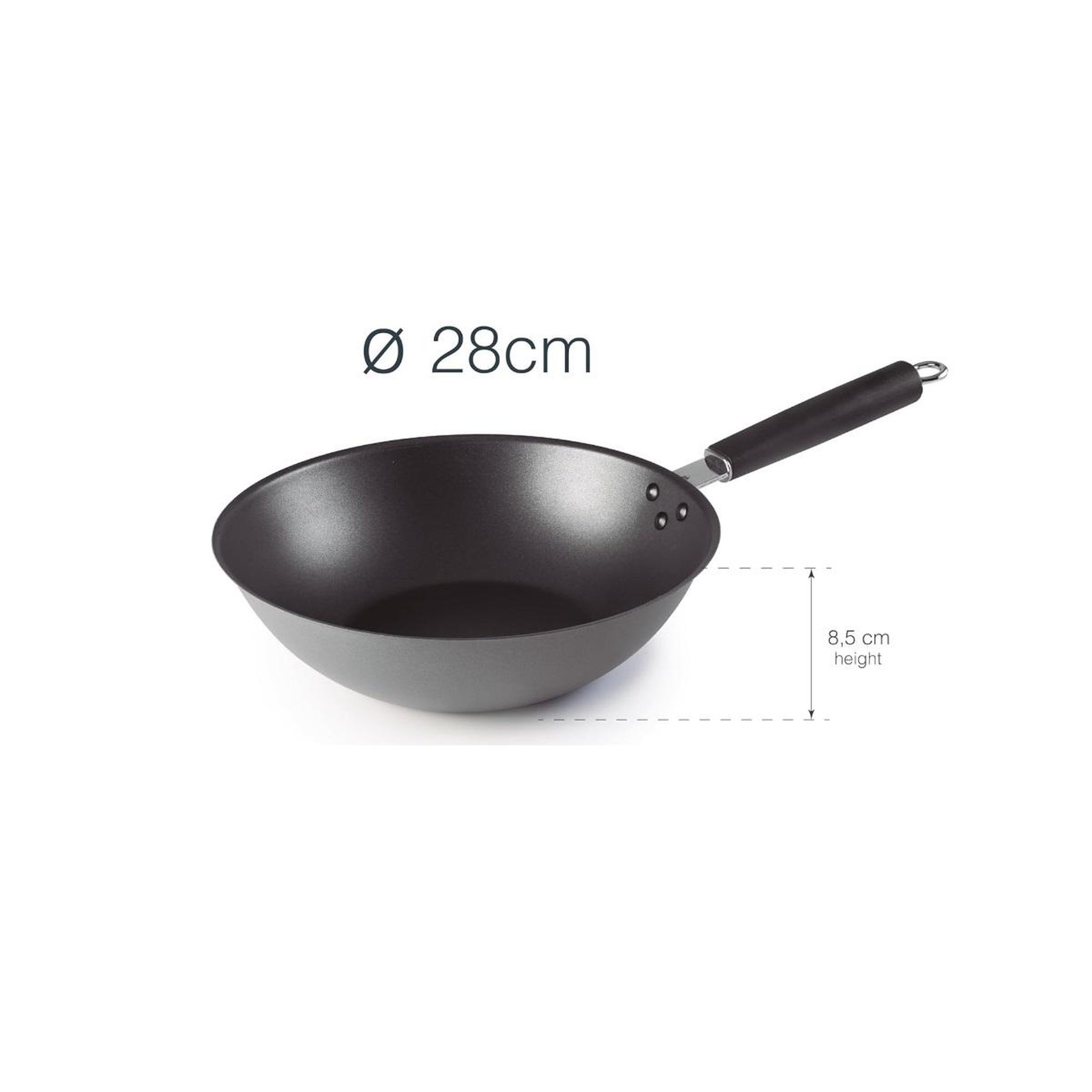 Voir la diapositive 3 : Lacor Poele wok 28cm revetu - 63729