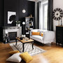 Voir la diapositive 3 : ATMOSPHERA Table Basse Design  Chrysa  110cm Noir & Naturel