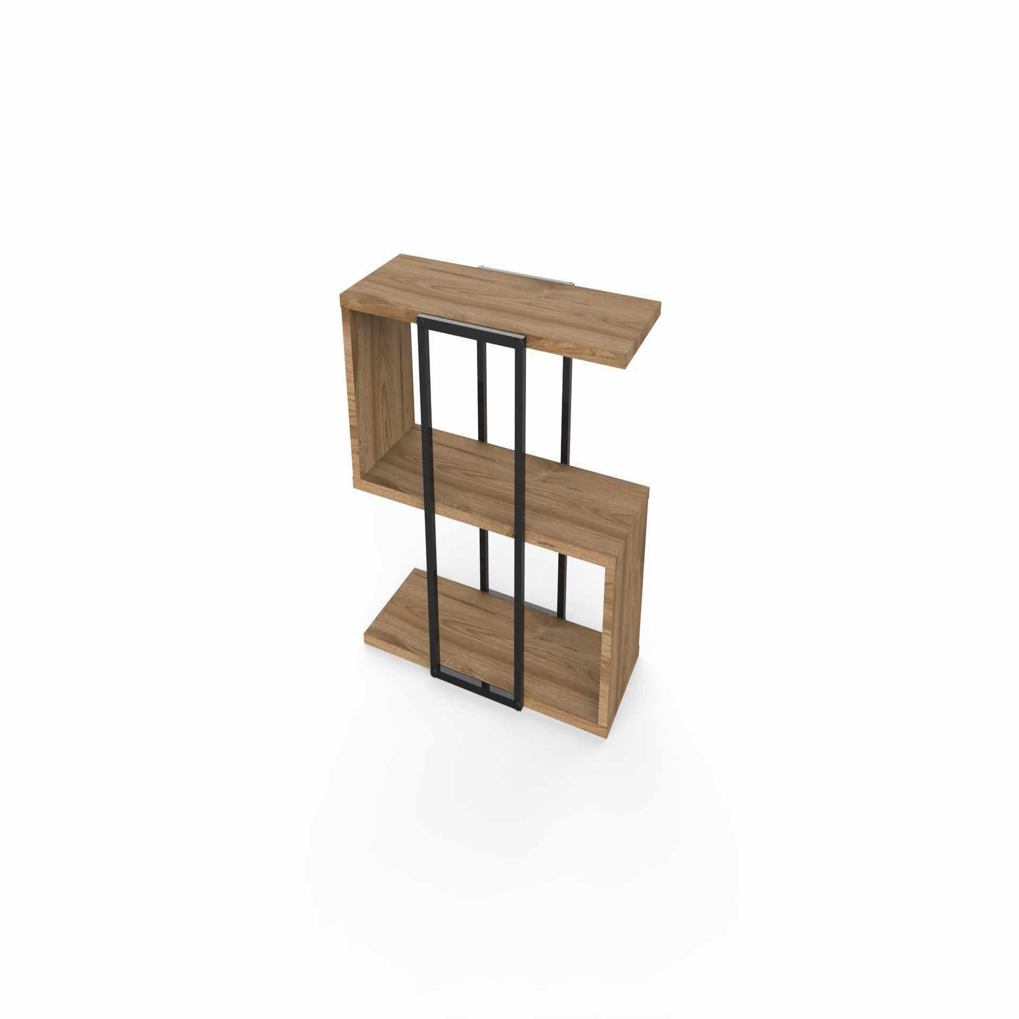 Habitat et Jardin Table d'Appoint en bois   HOMIA   - 56 x 56,5 x 25 cm - Oud Foncé