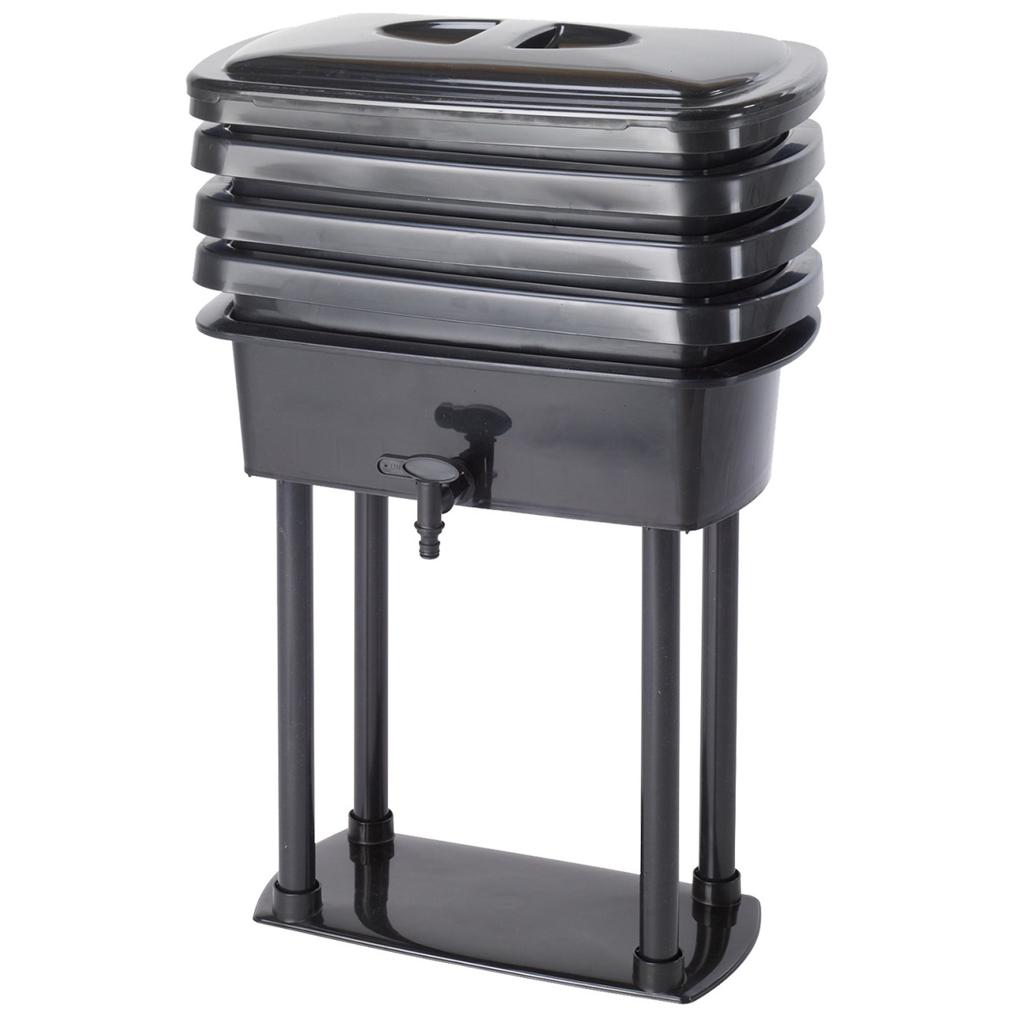 Belli Lombricomposteur - 32 litres - Noir - COMPOST'HOME
