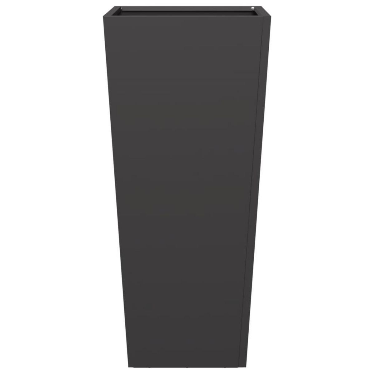 VIDAXL Jardiniere noir 35x35x75 cm acier