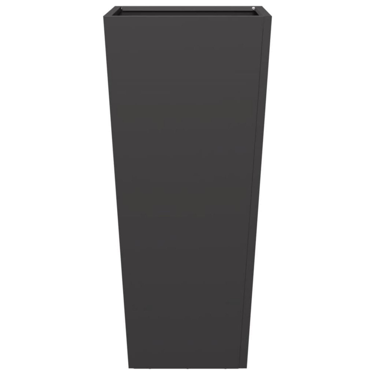 VIDAXL Jardiniere noir 35x35x75 cm acier