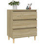 Voir la diapositive 4 : VIDAXL Buffet Chene sonoma 60x35x70 cm Bois d'ingenierie