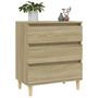 Voir la diapositive 4 : VIDAXL Buffet Chene sonoma 60x35x70 cm Bois d'ingenierie