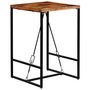 Voir la diapositive 4 : VIDAXL Ensemble de bar 3 pcs Bois massif recycle et cuir de chevre