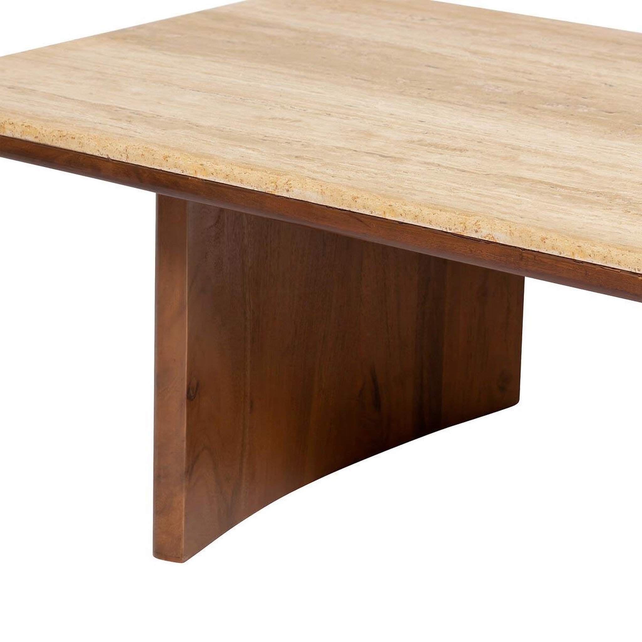 Voir la diapositive 2 : ATMOSPHERA Table basse en bois  jivan  120cm marron