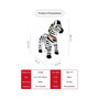 Voir la diapositive 4 : Ponycycle Zebre à monter Grand Modèle pour 4 à 9 ans
