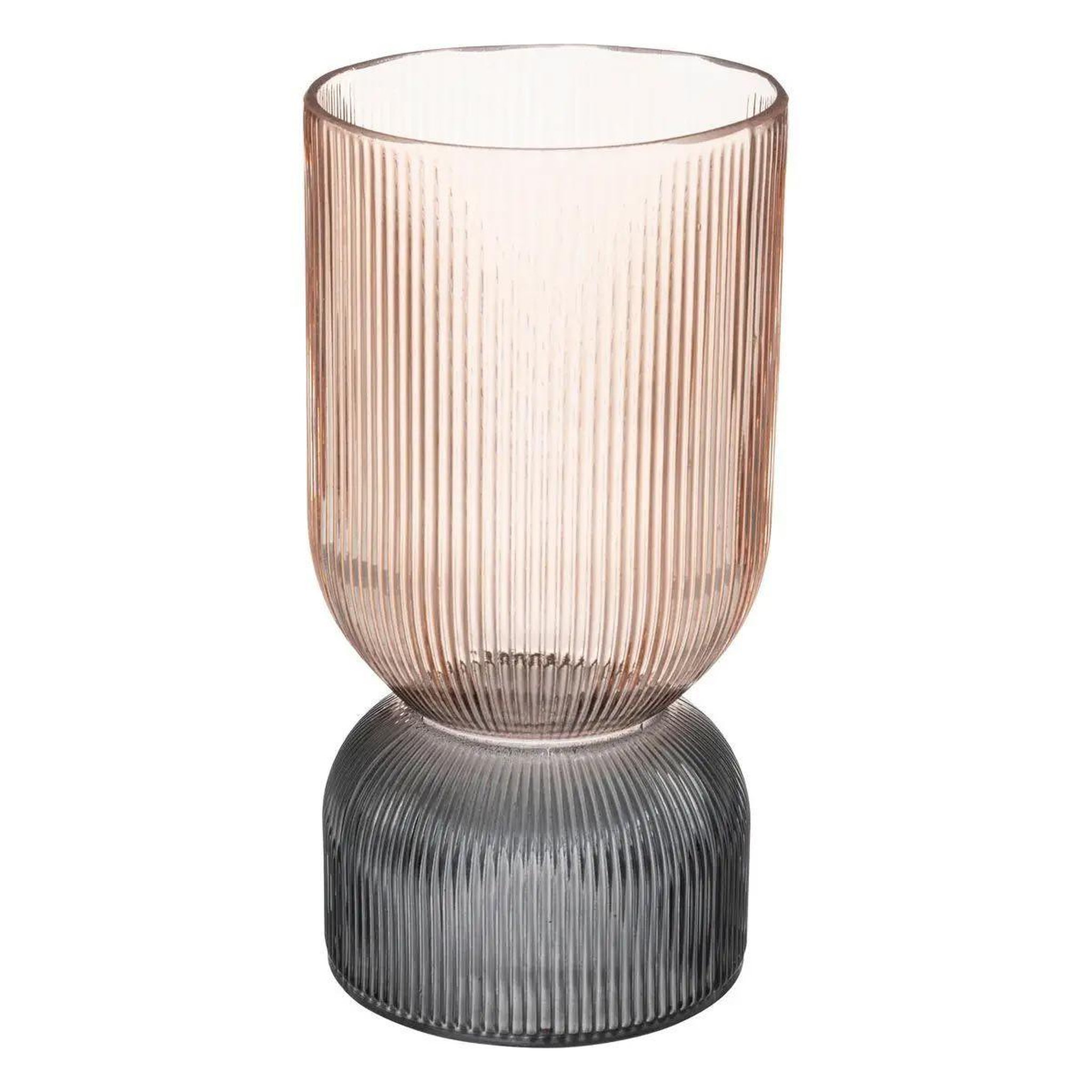 ATMOSPHERA Vase design en verre  bicolore  24cm rose